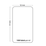 Rola 1000 samolepilnih etiket, združljivih z Dymo 11354, 57mm x 32mm