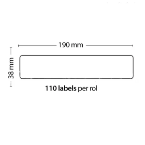 Mlink Rola 110 lepilnih etiket, združljivih z Dymo 99018, velikost 190mm x 38mm