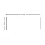 Rolo 500 samolepilnih etiket, združljivih z Dymo 11355 19mm x 51mm