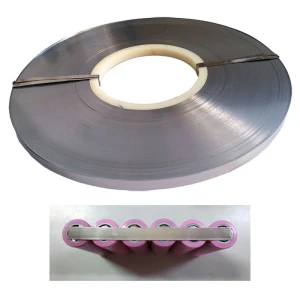 Jeklena trak 0,1mmx5mm 1kg za varjenje baterij 18650 Sunkko