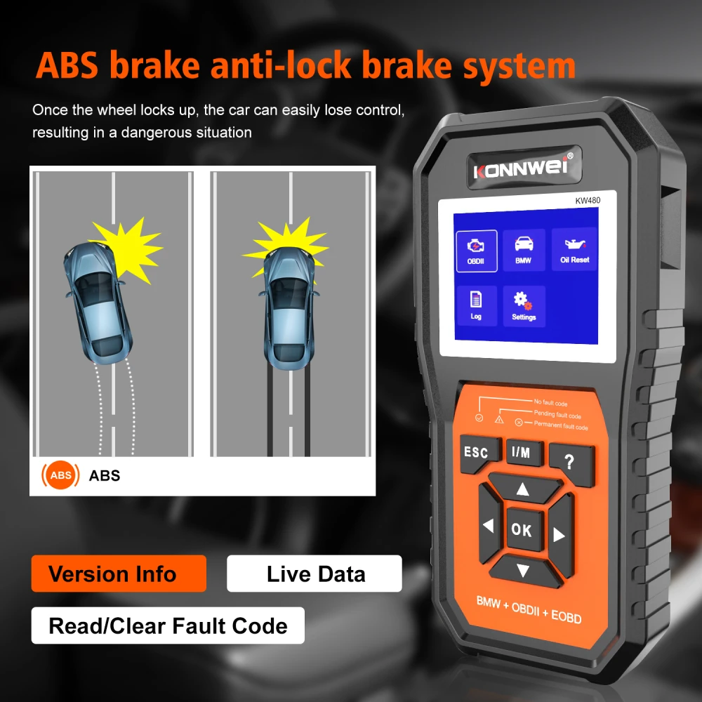 BMW diagnostični skener Konnwei KW480 - OBD2 orodje za BMW