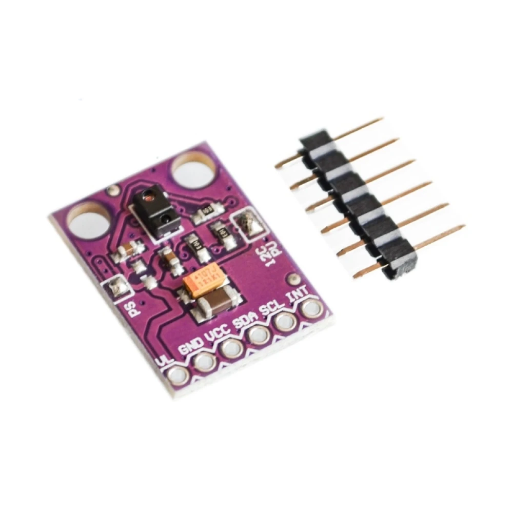 Detalle del sensor de gestos infrarrojo RGB APDS-9960 para proyectos DIY