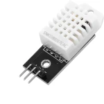 Vista lateral del sensor DHT22 mostrando sus pines de conexión para Arduino