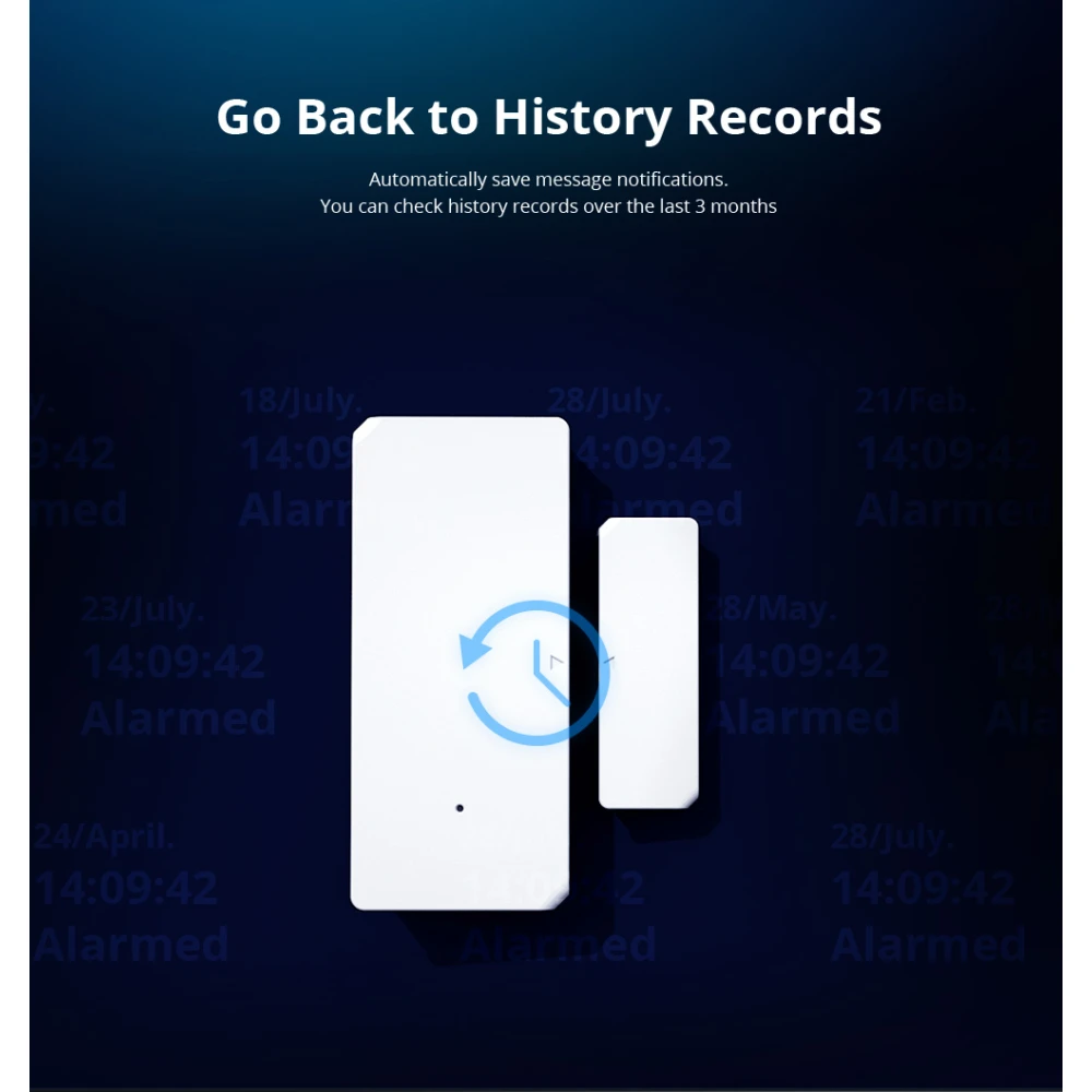 Brezžični senzor za vrata in okna SONOFF DW2 RF za domači alarm