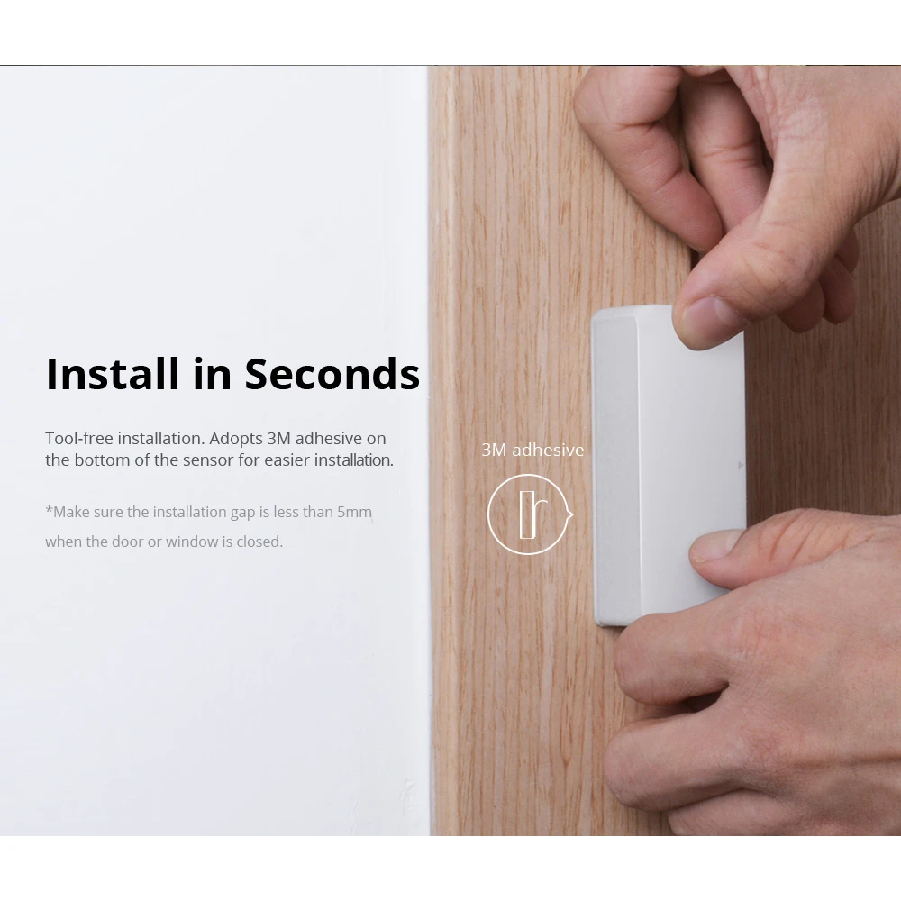 Brezžični senzor za vrata in okna SONOFF DW2 RF za domači alarm