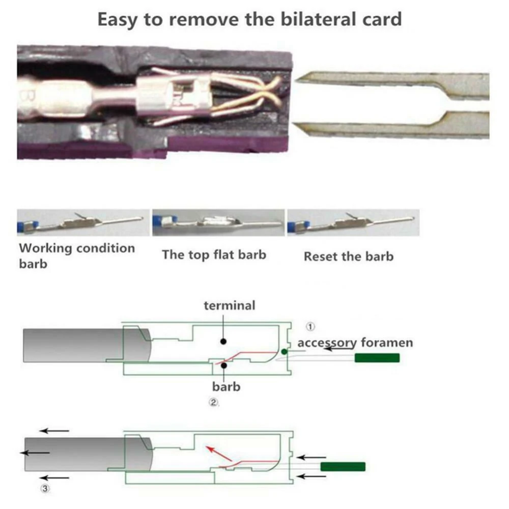 Set 29-delni orodje za izvlek avtomobilskih terminalov TSX TOOL