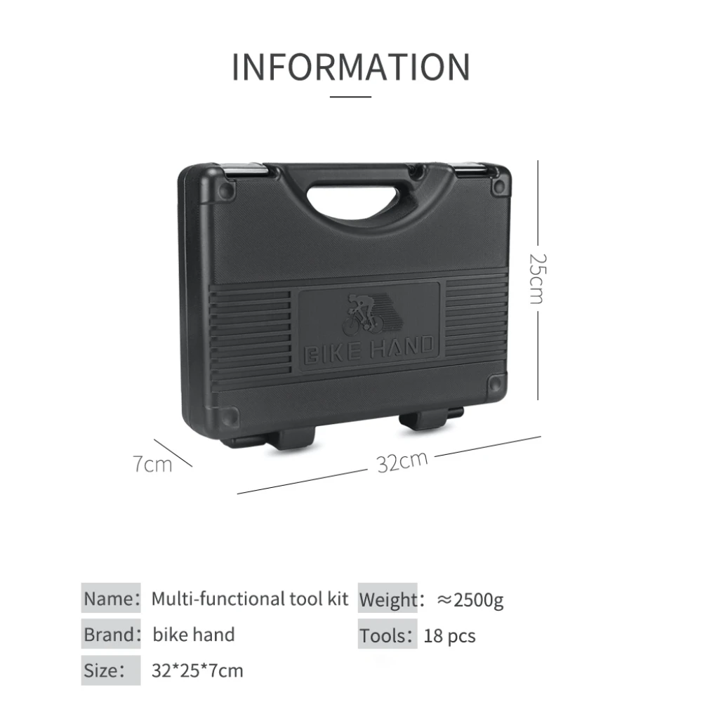 18-v-1 set orodij za kolo Bikehand - večnamenski komplet
