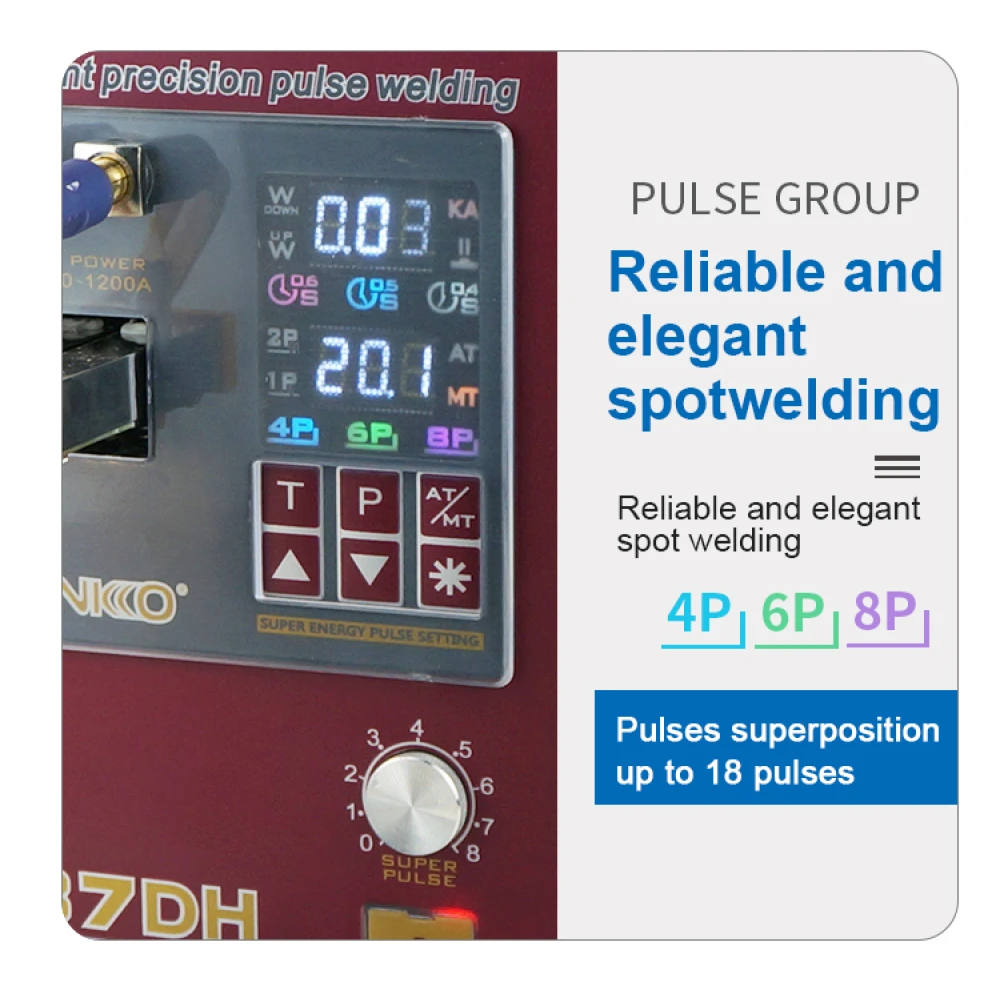 Točkovni varilnik Sunkko 737DH za izdelavo baterij 18650 14500 21700