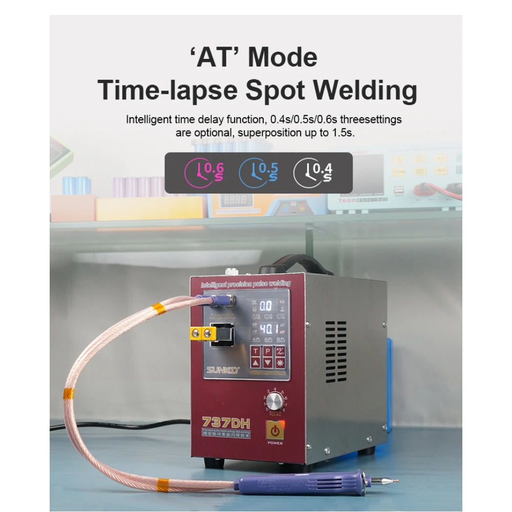 Točkovni varilnik Sunkko 737DH za izdelavo baterij 18650 14500 21700