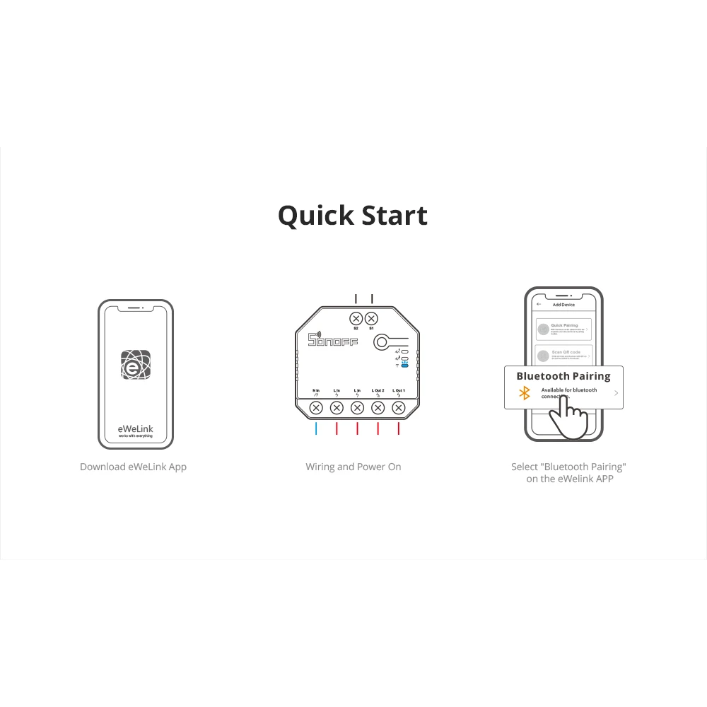 SONOFF DUAL R3 pametno dvojno stikalo z merjenjem porabe