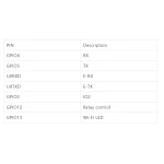Detalle del módulo Sonoff RE5V1C rele wifi 5v con salida contacto seco