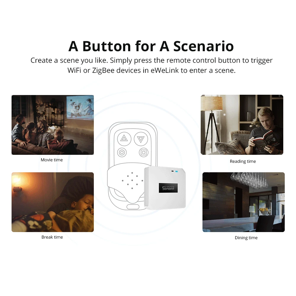Sonoff RF Bridge R2 433MHz WiFi - RF v WiFi most