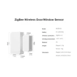 Vista detallada del sensor SONOFF SNZB-04 para sistemas de seguridad domótica