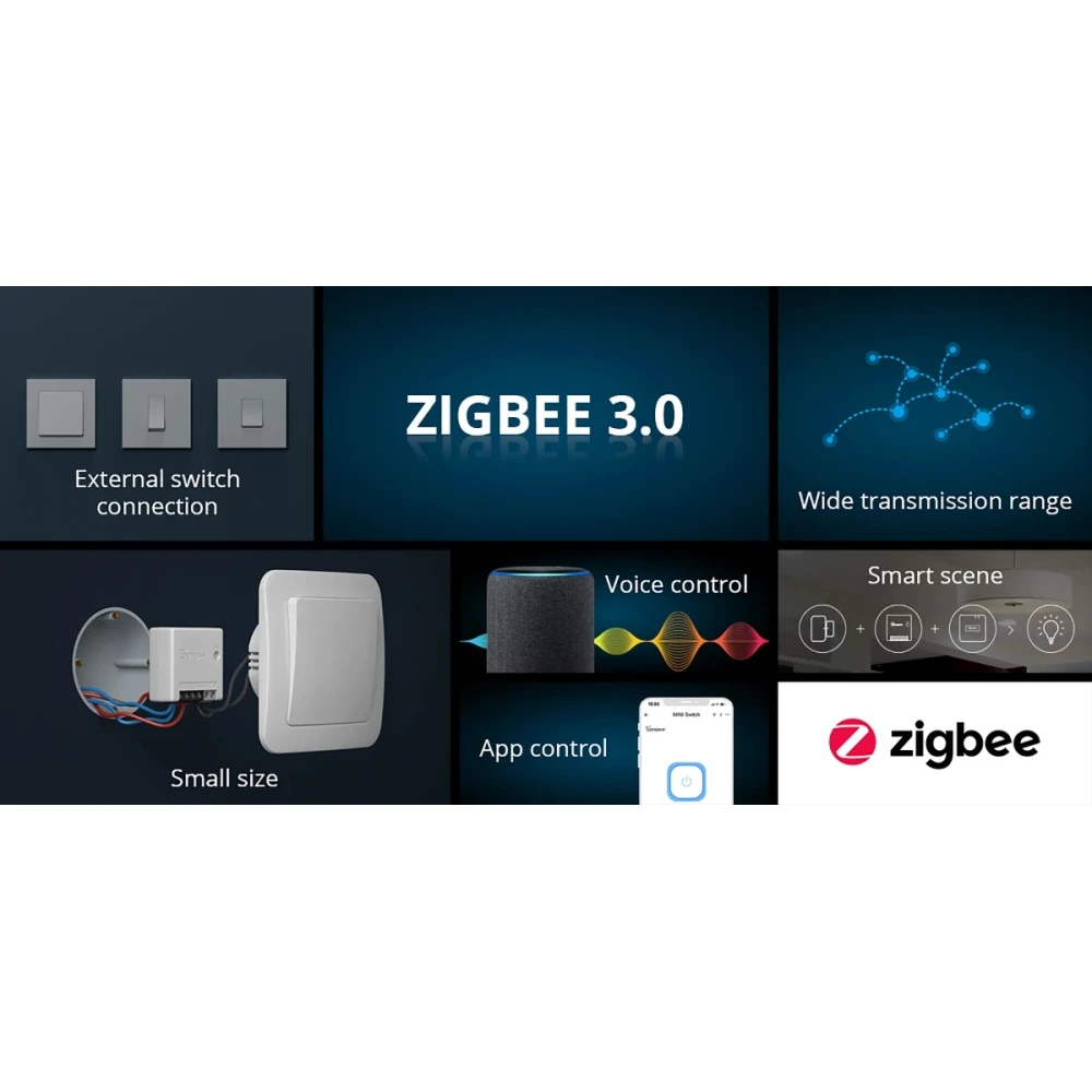 SONOFF ZBMINI ZigBee pametno mini stikalo za 2-vodno upravljanje luči