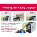 Detalle del cabezal magnético móvil de la SUNKKO 738AL