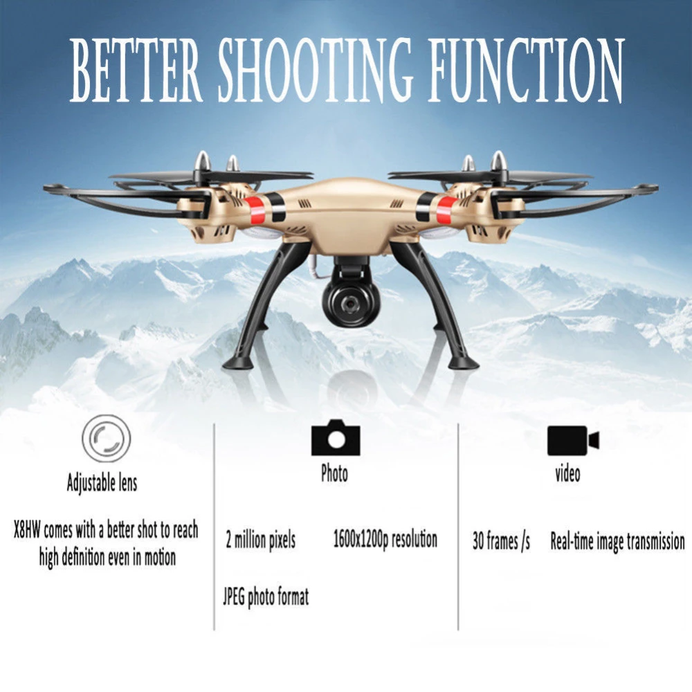 Syma X8hw dron quadcopter FPV s kamero WiFi HD v živo