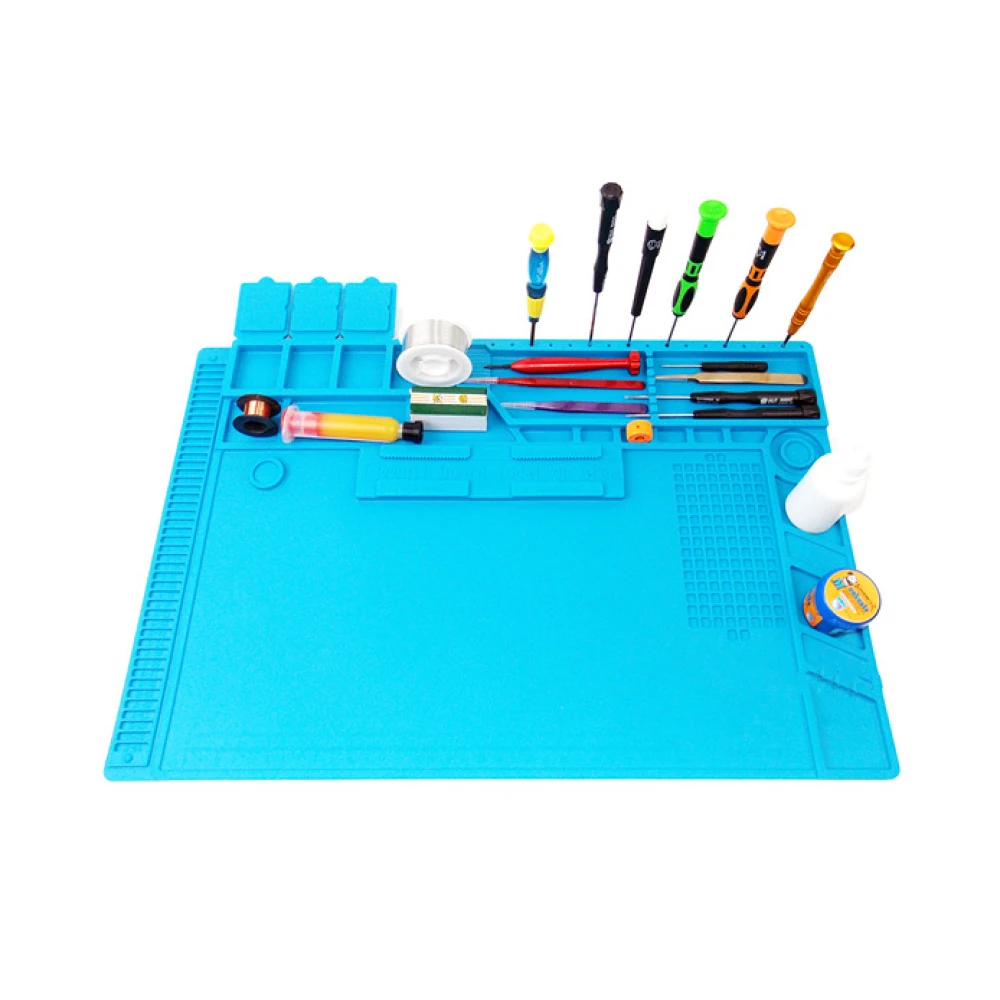 Toplotno odporna silikonska podloga 500º za popravilo telefonov in računalnikov 48x32cm