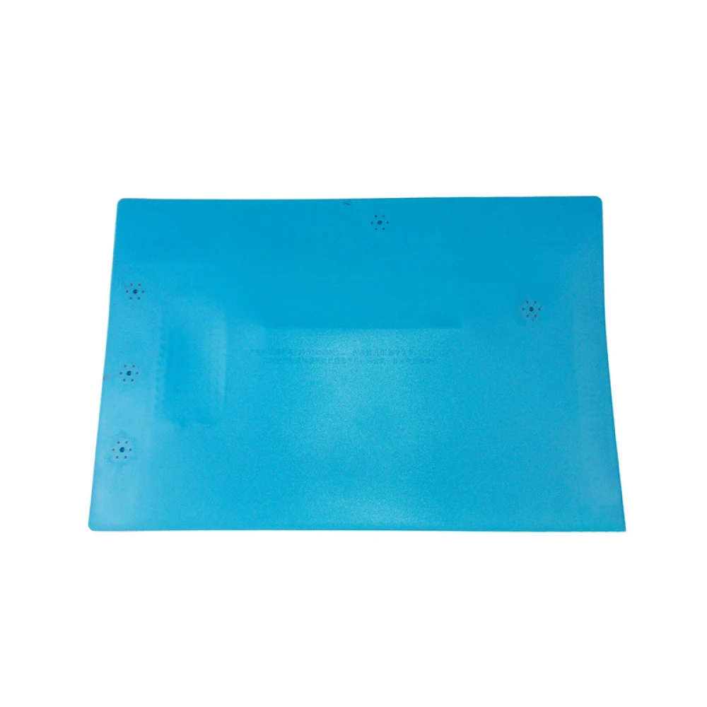 Vista general del tapete de silicona resistente al calor para trabajos de soldadura y reparación