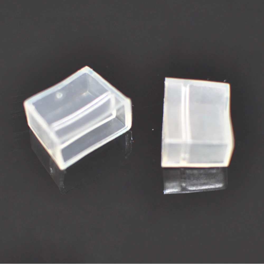 Prozoren PVC končni čep za LED trak 220V AC 14mm