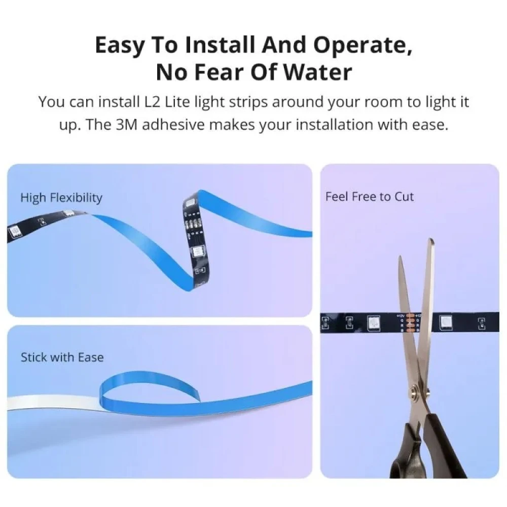 SONOFF L2 Lite 5 m pametni WiFi LED trak z daljincem in aplikacijo
