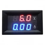 Rdeč digitalni vgradni voltmeter in ampermeter 4.5-100V 0-10 A