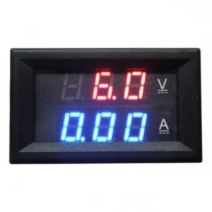 satkit Rdeč digitalni vgradni voltmeter in ampermeter 4.5-100V 0-10 A