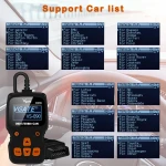 VS890S OBD2 lector de códigos con carcasa de goma antideslizante