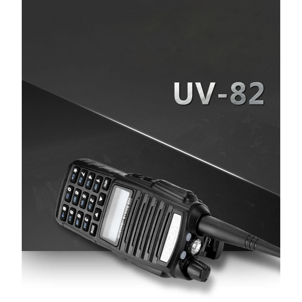 Walkie Talkie Baofeng UV82 con cargador y batería incluidos