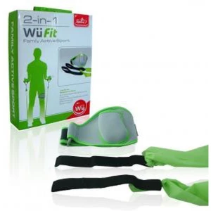 Wii 2 v 1 Active Sports Pack - set fitnes dodatkov za Wii