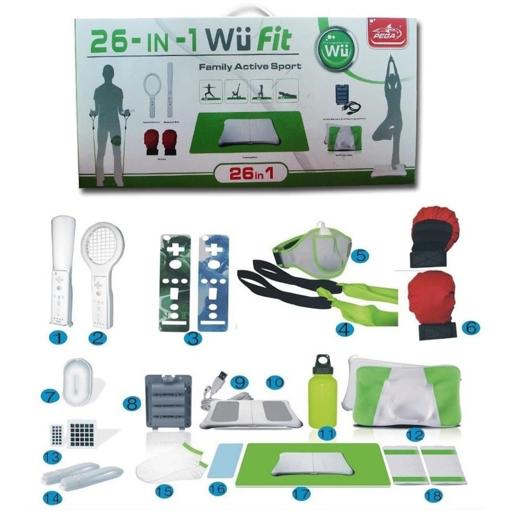 Wii Fit 26 v 1 Family Active Sports Pack - komplet dodatkov za Wii Fit