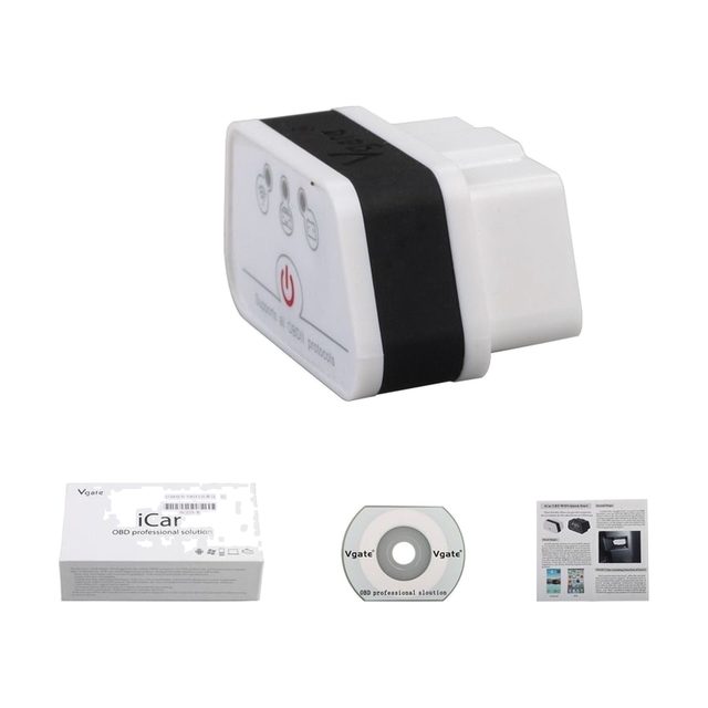Vgate iCar2 WiFi z embalažo, CD-jem in navodili